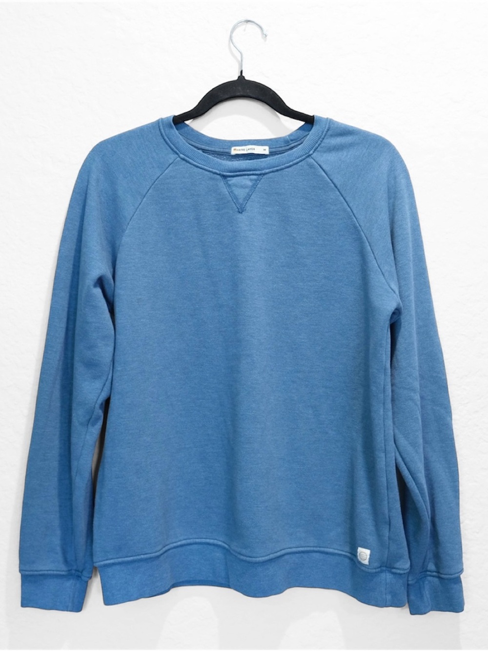 Marine Layer Men's Crewneck Sweatshirt Size M Sky Blue Soft Cotton Blend USA